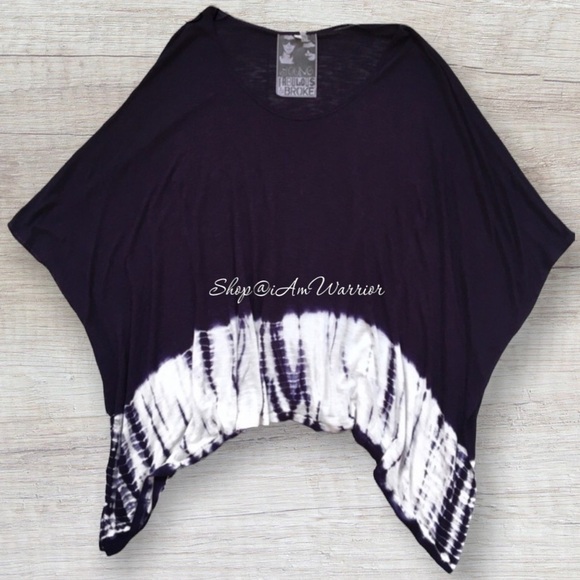 Young Fabulous & Broke tie dye flutter sleeve top *shop@iamwarrior - Picture 4 of 8